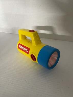 Vintage 1986 Playskool Multi-Color Toy Flashlight